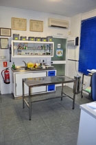 Sala de preparación del Centro Veterinario Torrejón